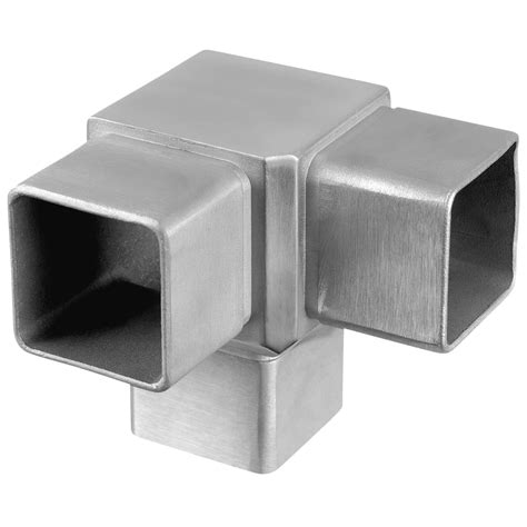 stainless steel box connector|stainless steel square tube connectors.